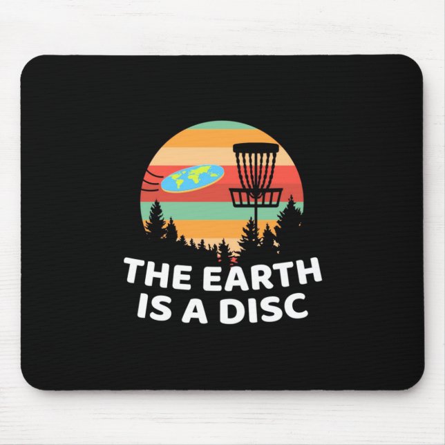 The Earth Is A Disc Golf Mouse Pad (Front)