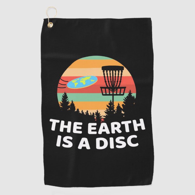 The Earth Is A Disc Golf Towel (Front)