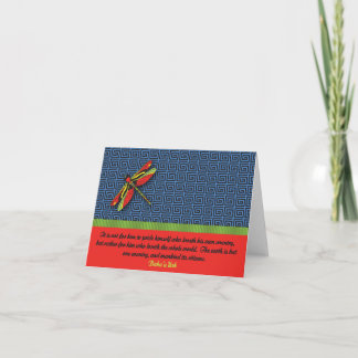 "The earth is but one..." Notecard