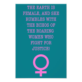 The Earth is Female Photo Print