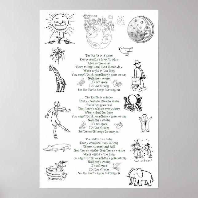 The Earth Keeps Turning On Poster (Front)