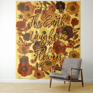 The Earth Laughs in Flowers Extra Large Tapestry