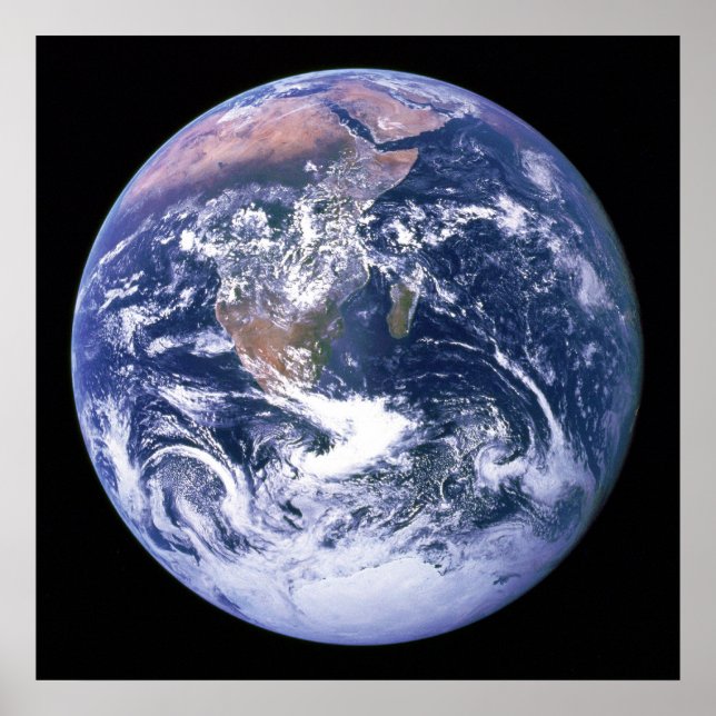 The Earth Seen From Apollo 17 aka The Blue Marble Poster (Front)