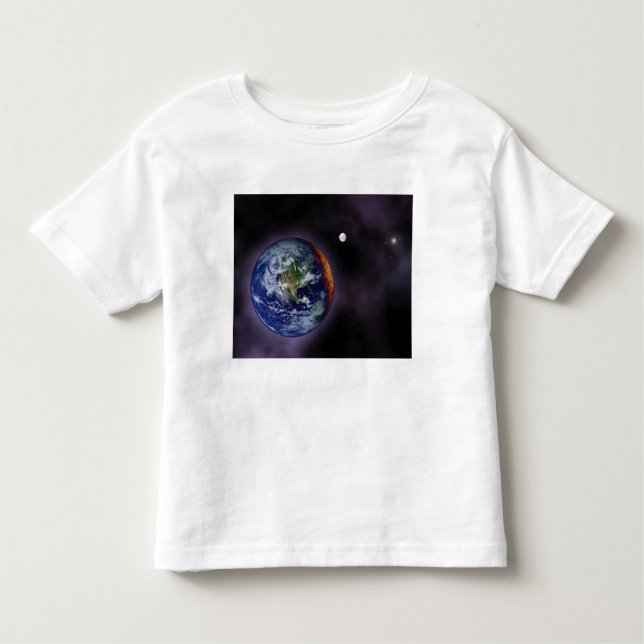 The Earth shown at the outer edges Toddler T-Shirt (Front)