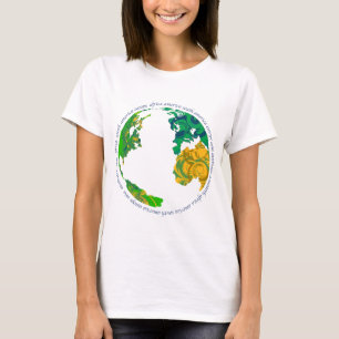 The Earth with Continents T-Shirt