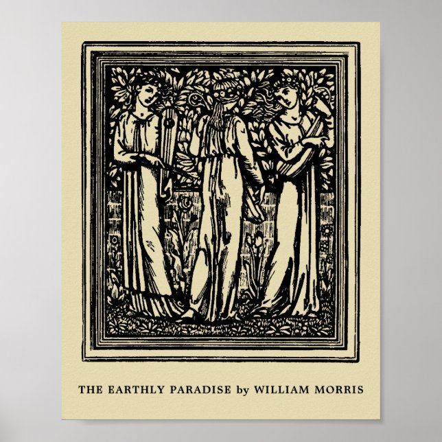 The Earthly Paradise by William Morris Poster (Front)