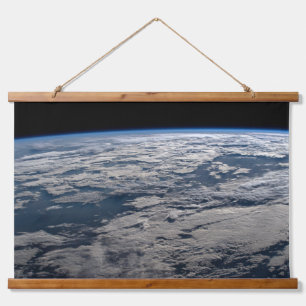 The Earth's Limb Above A Cloudy Western Australia. Hanging Tapestry