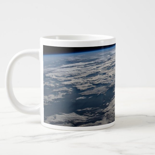 The Earth's Limb Above A Cloudy Western Australia. Large Coffee Mug (Left)