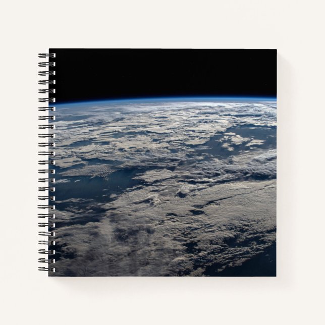 The Earth's Limb Above A Cloudy Western Australia. Notebook (Front)