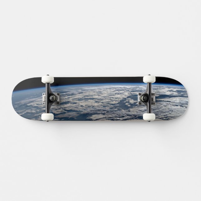 The Earth's Limb Above A Cloudy Western Australia. Skateboard (Horz)