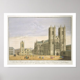 The East Prospect of the Abbey of St. Peter and th Poster