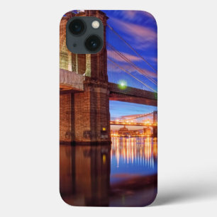 The East River, Brooklyn Bridge, Manhattan iPhone 13 Case