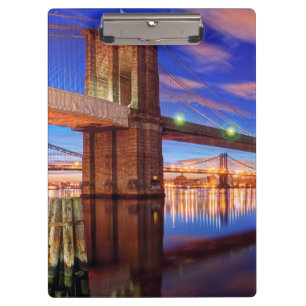 The East River, Brooklyn Bridge, Manhattan Clipboard