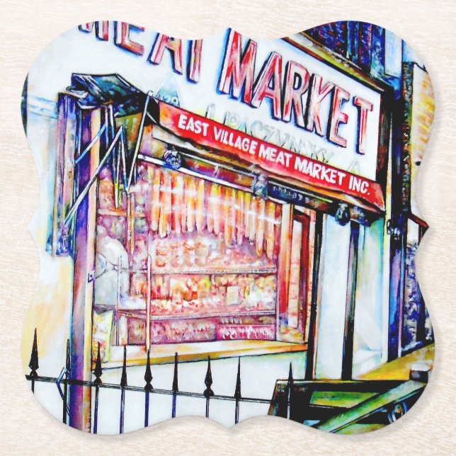 The East Village's Garden of Wisdom Paper Coaster (Front)