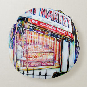 The East Village's Garden of Wisdom Round Cushion