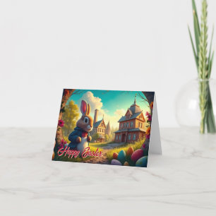 The Easter Bunny on a Secret Mission Card
