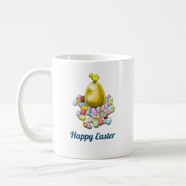 The Easter Chick's Egg Hunt Coffee Mug (Left)
