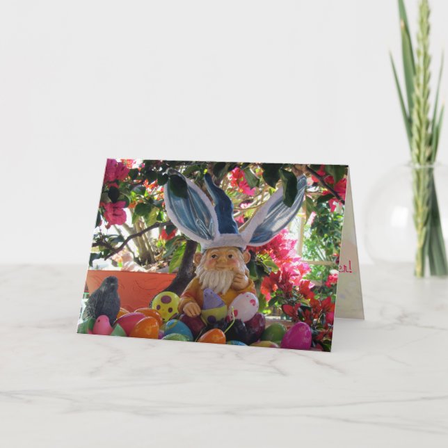 The Easter Gnome Holiday Card (Front)