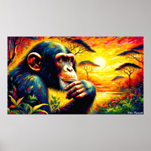 The Eastern chimpanzee  Poster
