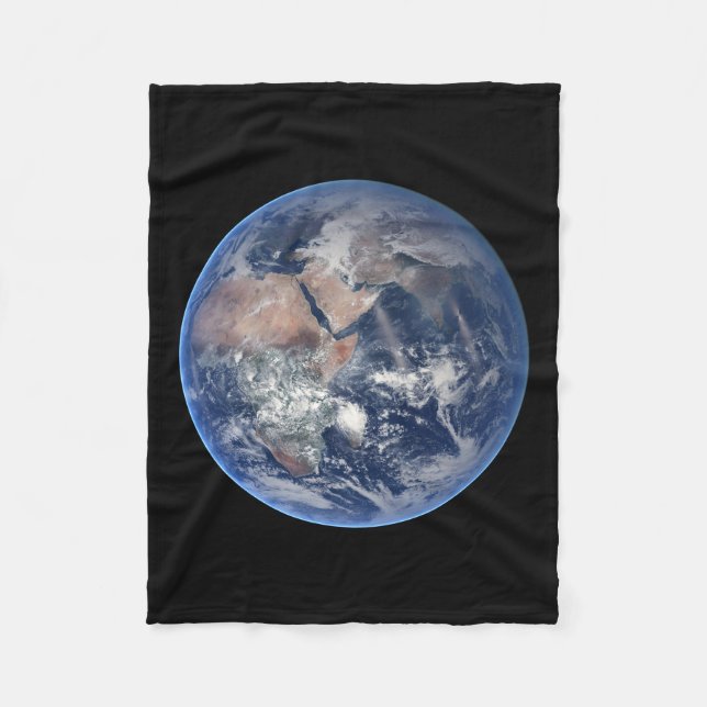 The Eastern Hemisphere On Planet Earth. Fleece Blanket (Front)