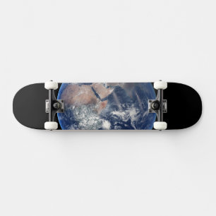 The Eastern Hemisphere On Planet Earth. Skateboard