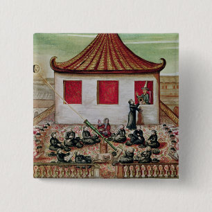 The Eclipse of the Sun in Siam in 1688 15 Cm Square Badge