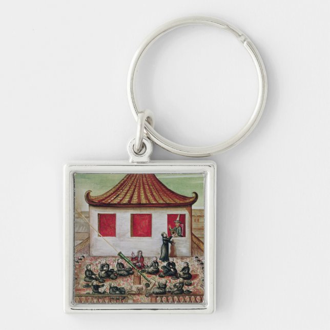 The Eclipse of the Sun in Siam in 1688 Key Ring (Front)