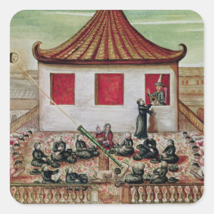 The Eclipse of the Sun in Siam in 1688 Square Sticker