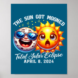 The Eclipse Sun Got Mooned Solar Poster