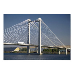 The Ed Hendler Bridge spans the Columbia River Photo Print
