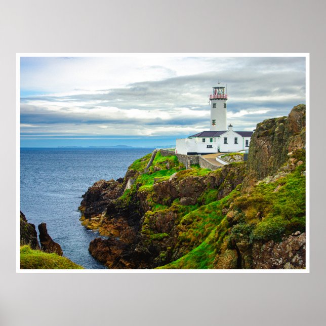 The "Edge of the World" at Fanad Head Lighthouse Poster (Front)