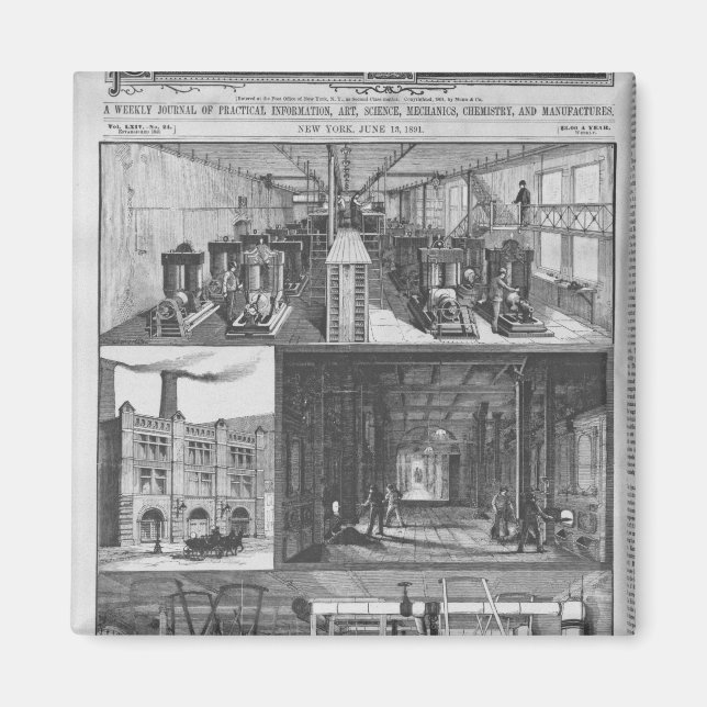 The Edison Electric Illuminating Co's Station Magnet (Front)