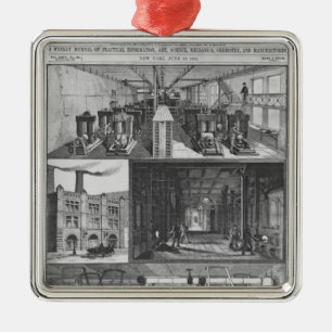 The Edison Electric Illuminating Co's Station Metal Ornament