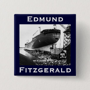 The Edmund Fitzgerald 15 Cm Square Badge