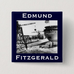 The Edmund Fitzgerald 15 Cm Square Badge