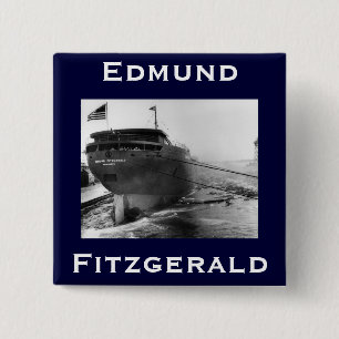 The Edmund Fitzgerald 15 Cm Square Badge