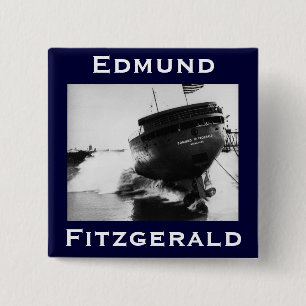 The Edmund Fitzgerald 15 Cm Square Badge