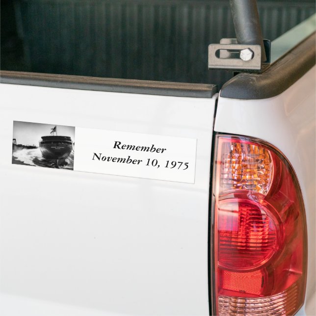 The Edmund Fitzgerald Bumper Sticker (On Truck)