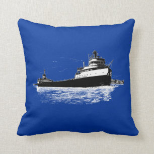 The Edmund Fitzgerald ~ CUSTOMIZE the COLOR!!! Cushion
