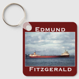 The Edmund Fitzgerald on the St. Clair River Key Ring