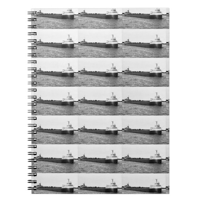 The Edmund Fitzgerald on the St. Clair River Notebook (Front)