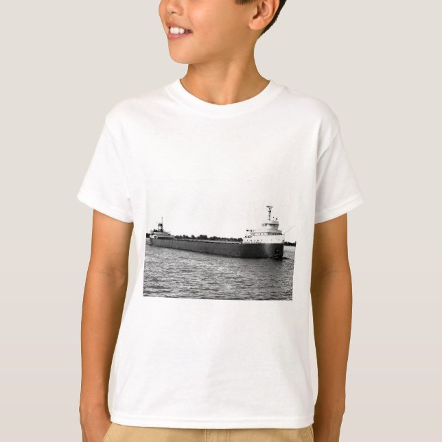 The Edmund Fitzgerald on the St. Clair River T-Shirt (Front)