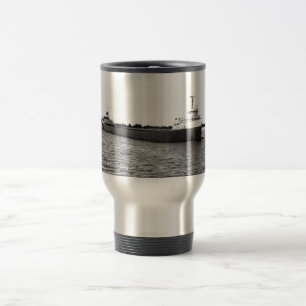 The Edmund Fitzgerald on the St. Clair River Travel Mug