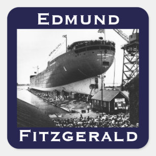 The Edmund Fitzgerald Square Sticker