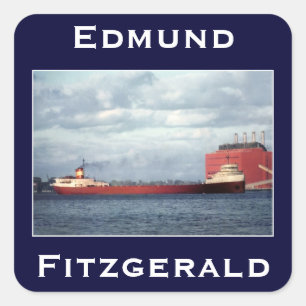 The Edmund Fitzgerald Square Sticker