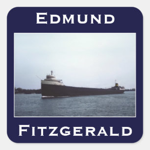 The Edmund Fitzgerald Square Sticker