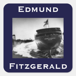 The Edmund Fitzgerald Square Sticker