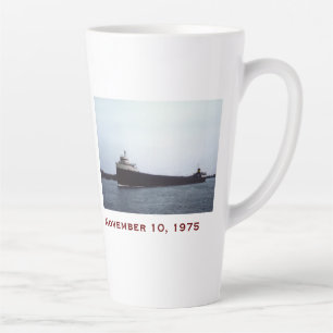 The Edmund Fitzgerald with Crew Names Latte Mug