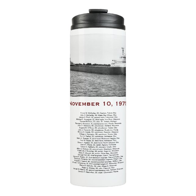 The Edmund Fitzgerald with Crew Names Mug (Front)