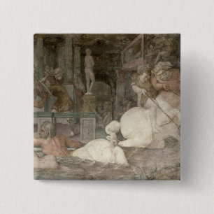 The Education of Achilles 15 Cm Square Badge